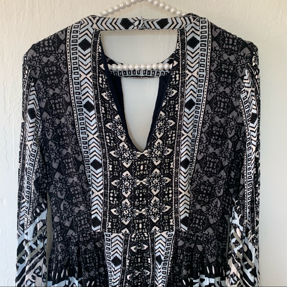 Free People Tegan Border Printed Mini Dress - Picture 11 of 13